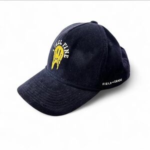 Field Grade Navy Corduroy Cap with Yellow Patch